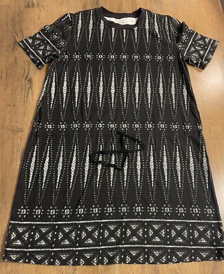 Tory Burch Short Sleeve Drawstring Waist Pima Cotton Dress Size S | eBay