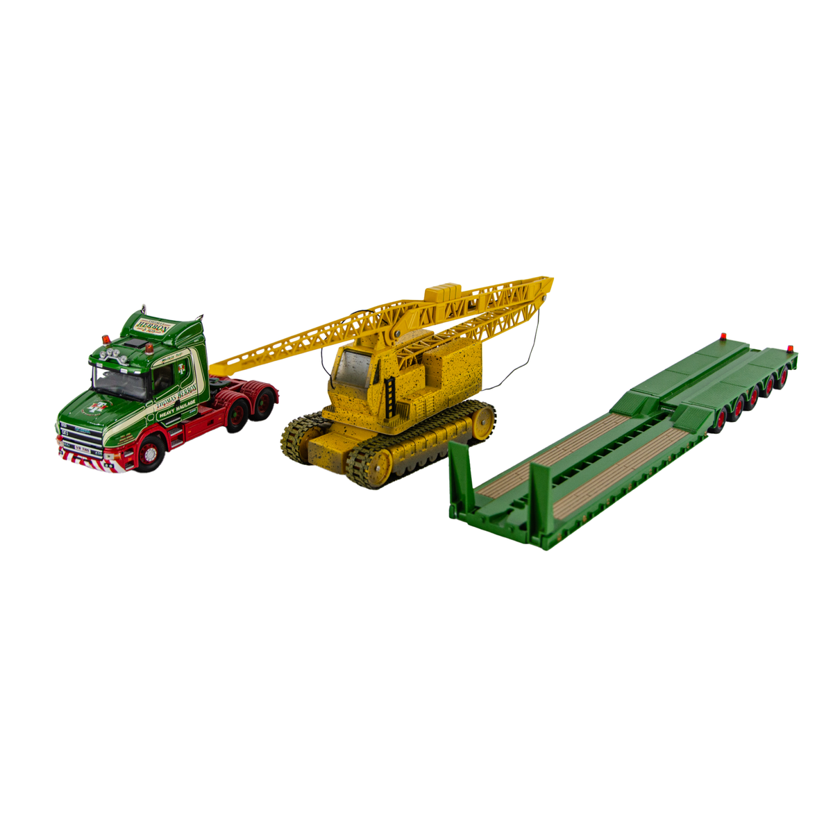 Corgi 1:50 Thomas Herron Heavy Haulage Trailer Crane Load Diecast
