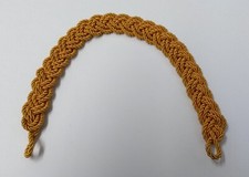 Hat Cord Gold Pleat Issue Officer's Ceremonial Dress Cap Made in UK