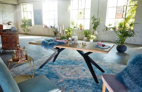 Esszimmertisch Küchentisch Esszimmer Tisch massiv Wildeiche geölt TI-0175  - Bild 2 von 11