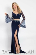 NWT RACHEL ALLAN 2 PIECE NAVY PROM DRESS PAGEANT FORMAL GOWN SZ 4 6122 598