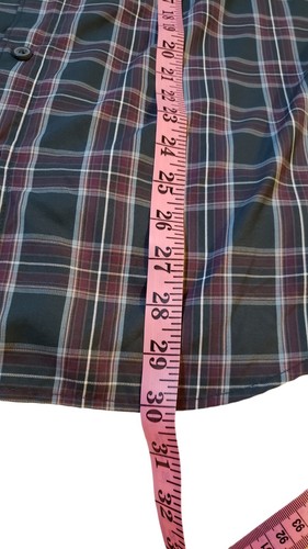 Columbia Omni-Shade Plaid Long Sleeve Shirt M Roll Tab Sleeves Outdoos Hiking - Picture 18 of 19