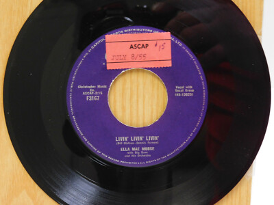 Ella Mae Morse jazz RnB 45 Livin Livin Livin bw Heart Full Of Hope on Capitol