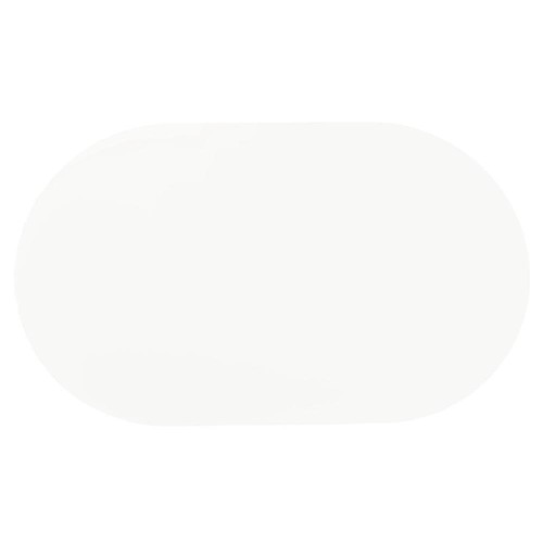 Pemberly Row Contemporary Wood Oval Shape Dining Table in White - Picture 4 of 7