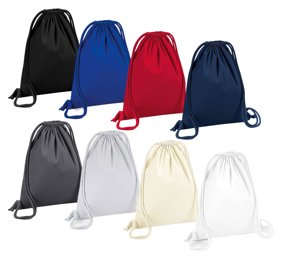 Organic Cotton Draw String Gym Sack PE Shoe Dance Rucksack Bag by