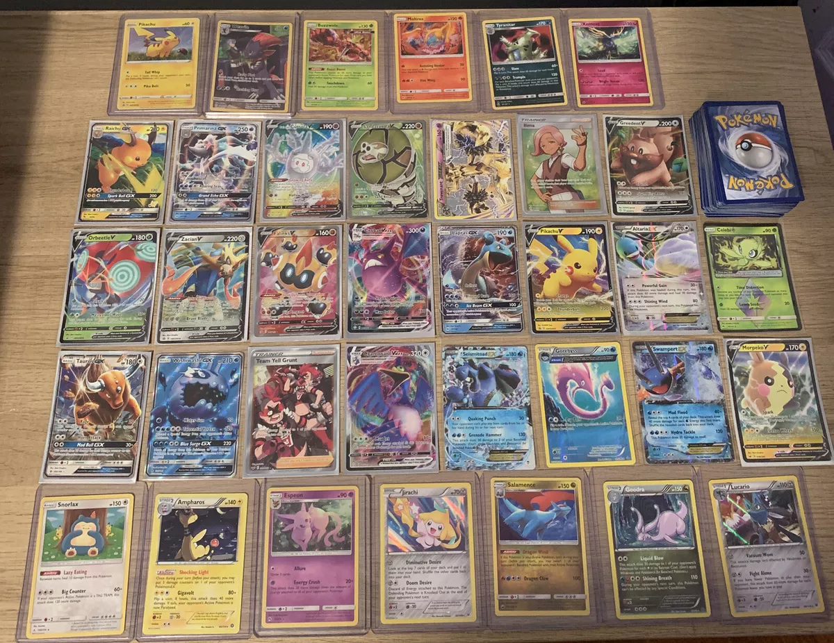 Pokemon 100 ULTRA RARE V/GX/EX ONLY Card Lot Bulk Wholesale Liquidation  Real