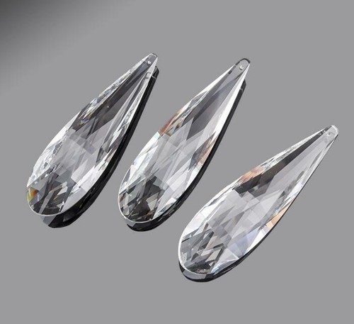 10 Piezas Cristal 76mm Girasol Prismas Colgante Araña Decoración Boda Lámpara Piezas - Imagen 1 de 5