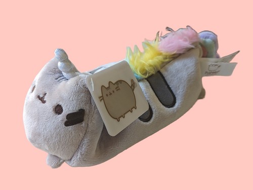 NEW Pusheen Rainbow Plush Pencil Case Pouch Unicorn Gund Pusheenicorn Caticorn