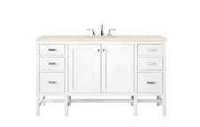 60" James Martin Addison E444-V60S-GW-3EMR 3 CM Eternal Marfil Top Single Vanity