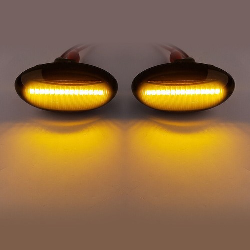 Black LED Dynamic Signal Side Marker Light For Peugeot 307 206 607 For Citroen - Picture 8 of 8