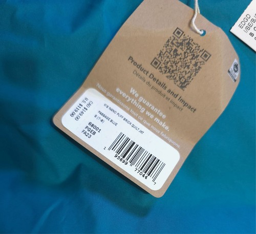 NEW! PATAGONIA Kid Youth Nano Puff Primaloft Jacket S 7-8 Insulated Passage BLUE - Picture 7 of 12