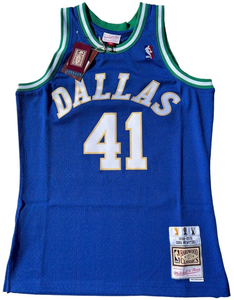 DIRK NOWITZKI SIGNED DALLAS MAVERICKS MITCHELL & NESS BASKETBALL JERSEY JSA - Image 4 of 4
