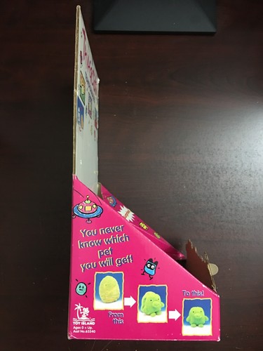 1997 Vintage Tamagotchi Transformables Box Pet Plush Egg Yellow White Reversable - Picture 12 of 24