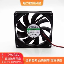 SUNON ME80151V3-000U-A99 8015 DC12V 1.08W 8CM 2-Wire Silent Cooling Fan