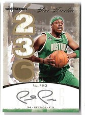PAUL PIERCE 2007 FLEER HOT PROSPECTS AUTO AUTOGRAPH JERSEY CARD #9/50