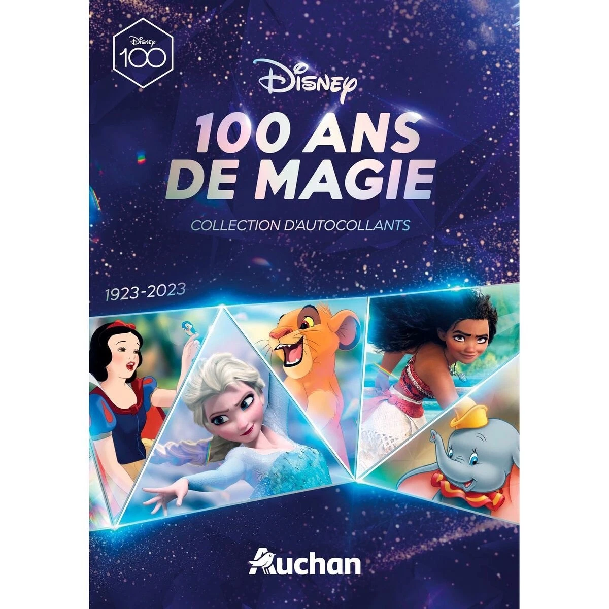 Album neuf et vide 100 ans de magie Disney AUCHAN 2023 ( no cards)