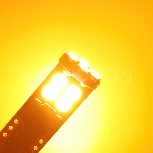 T10 2020 12 LED Ampoule Signal De Voiture W5W Indicateur Lumineux 12-24V Jaune - Foto 9 di 9