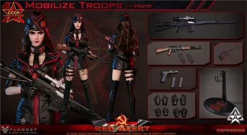 FLAGSET FS-73048 1/6 Female Soviet Sniper Squad Nasjia/Bella 12'' Action Figure - Picture 10 of 10