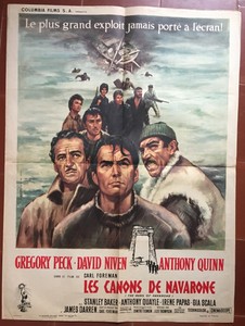 Poster The Cannons Navarone Guns Of Navarone Gregory Peck Greece