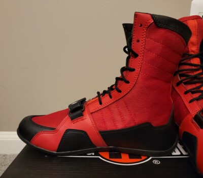 リングサイド メンズ ボクシングシューズ Ringside Men's Apex Elite Boxing Shoes - Red/Black New Ringside Apex Elite Boxing Shoes - Mens Size 11, Red/Black | eBay