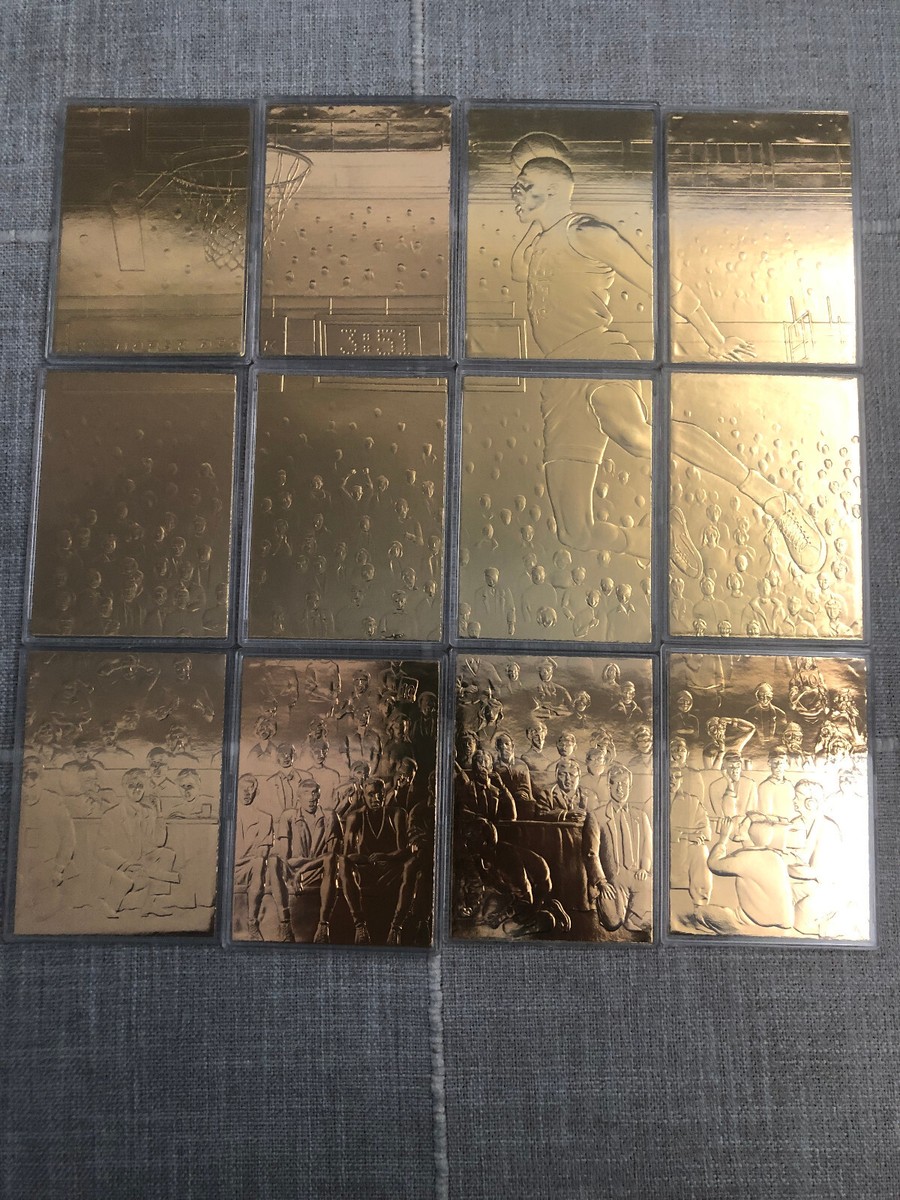 Upper Deck Authenticated Michael Jordan 22kt Gold Card Set