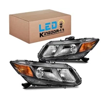 LEDKINGDOMUS Headlights Compatible with 2012-2015 Honda Civic 4Dr Sedan, 2012...