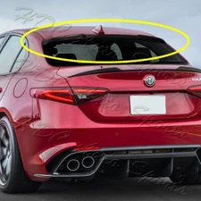 For 17-23 Alfa Romeo Giulia VIP Real Carbon Fiber Rear Roof Window Spoiler Wing