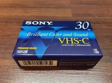 SONY VHS-C Video Tapes 30/90 Minute Premium Grade New Sealed