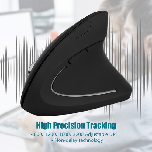 2.4GHz Optical 1600DPI Wireless Ergonomic Vertical Gaming Mouse NOn Delay Fo ZTS - Picture 8 of 16