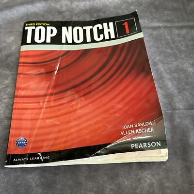 TOP NOTCH 1 ~ 3/E Third Edition ~ STUDENT BOOK - NO WRITING ...