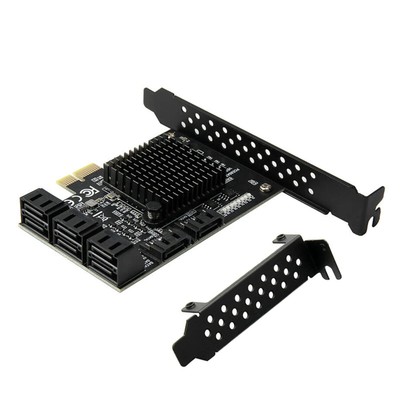 Expansion Card Controller 6G Adapter PCI Express to 8-Ports SATA 3.0 6G For HDD
