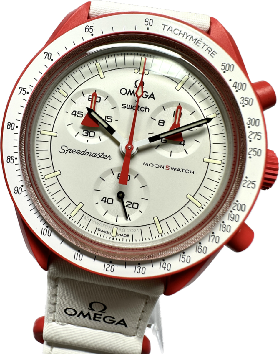 New Unused Omega x Swatch Speedmaster Mission to Mars Men's New Unused Omega x Swatch Speedmaster Mission to Mars Men's
