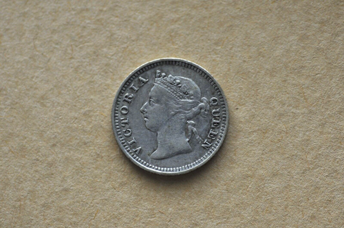 Straits Settlements (QV) 1889 5 cents Silver Coin ( Wt : 1.34 g ) C534 - Picture 5 of 9