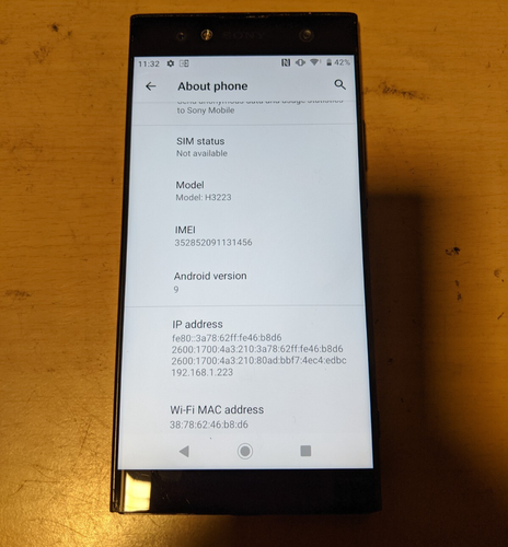 Sony Xperia XA2 Ultra 32GB (H3223) Black (Unlocked) Fully Functional - See Below - Afbeelding 2 van 9