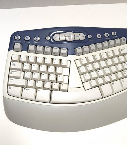 Microsoft Natural MultiMedia Keyboard 1.0A Ergonomic RT9470 PS/2 Grey - Picture 4 of 8
