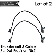 Lot of 2 New Dell Precision 7865 Tower Thunderbolt 3 Cable 5-Pin to 5-Pin 1W4KC