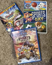 Paw Patrol DVD Lot of 3 Pirate Rescue Sports Day Kids Movies