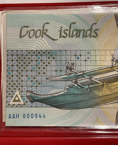 The Currency Of The Cook Islands 3, 10, 20 Dollars Banknote Set - UNC Low 000944 - Picture 9 of 22