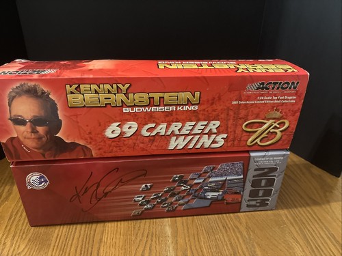 1/24 2003 KENNY BERNSTEIN BUDWEISER 69 WINS ACTION TOP FUEL DRAGSTER- Signed - Picture 18 of 23