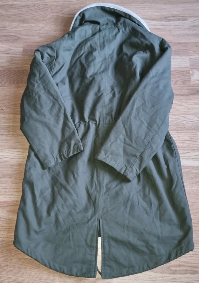 ASOS Design Women's Green Petite Trench Coat Size UK 10. - Image 4 of 4