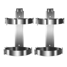2Pcs Fire Extinguisher Hanger Wall Mount Iron Bracket for Emergency Use