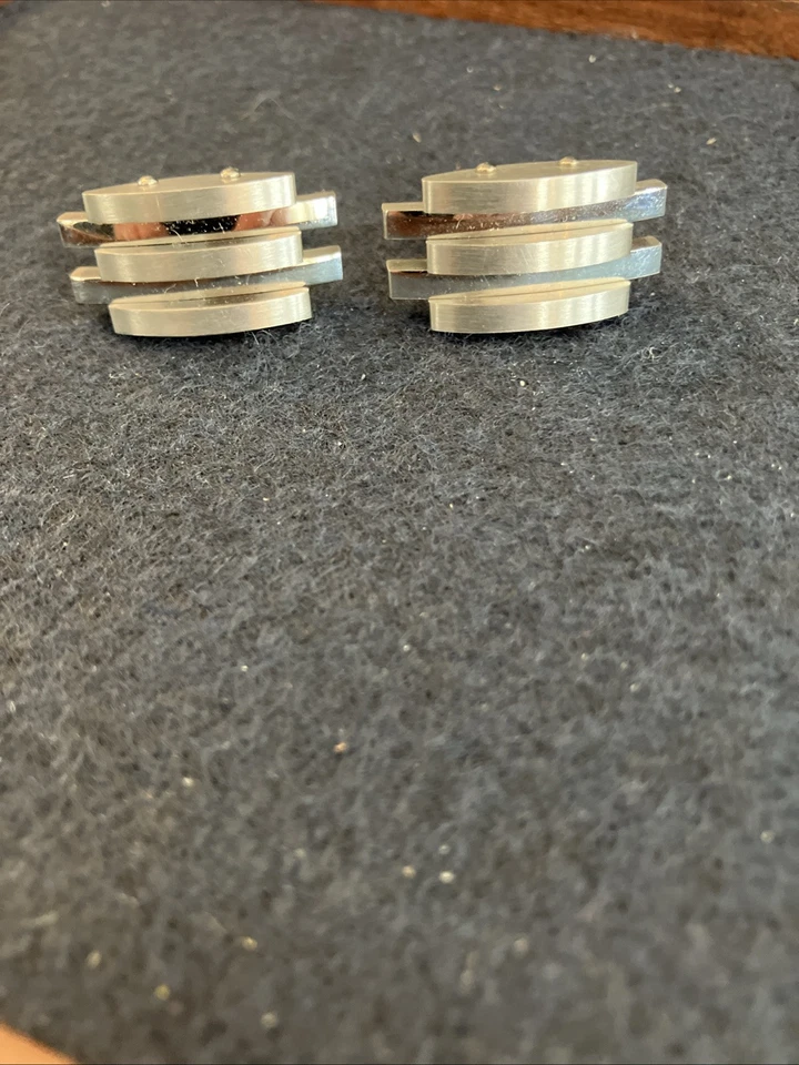 Gemelos cincel de acero inoxidable pulido Foto 2 de 4