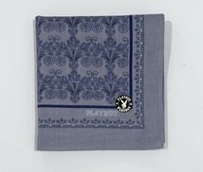 New Handkerchief Man Playboy Paisley Blue Gray Check Pocket Square Cotton 18