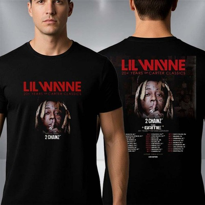 #ad #ad Lil Wayne 20 Years Of Carter Classics North America 2026 Schedule Venue T Shirt $23.94