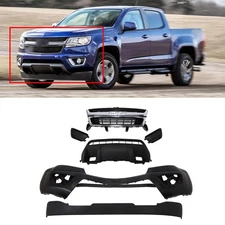 Front Bumper Cover Fascia Grill Kit Complete For Chevy Colorado 2015-2020 Primed