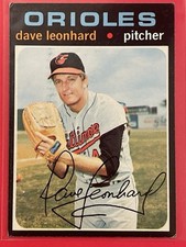 1971 Topps Dave Leonhard High Number #716 Baltimore Orioles Baseball Card