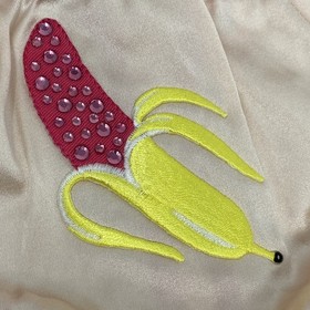 Agent Provocateur Bananarama Pink Silk Brief AP4 Large New