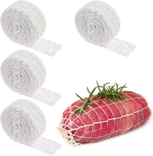 12M Meat Netting Roll,Size 14,Elastic Smoked Meat Poultry Ham Netting Meat Butch