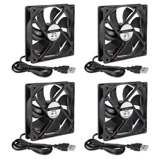 ACEIRMC 4pcs 120mm USB Brushless Cooling Fan x 25mm DC 5V 12025