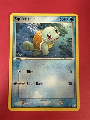 Squirtle 63/100 Crystal Guardians Regular